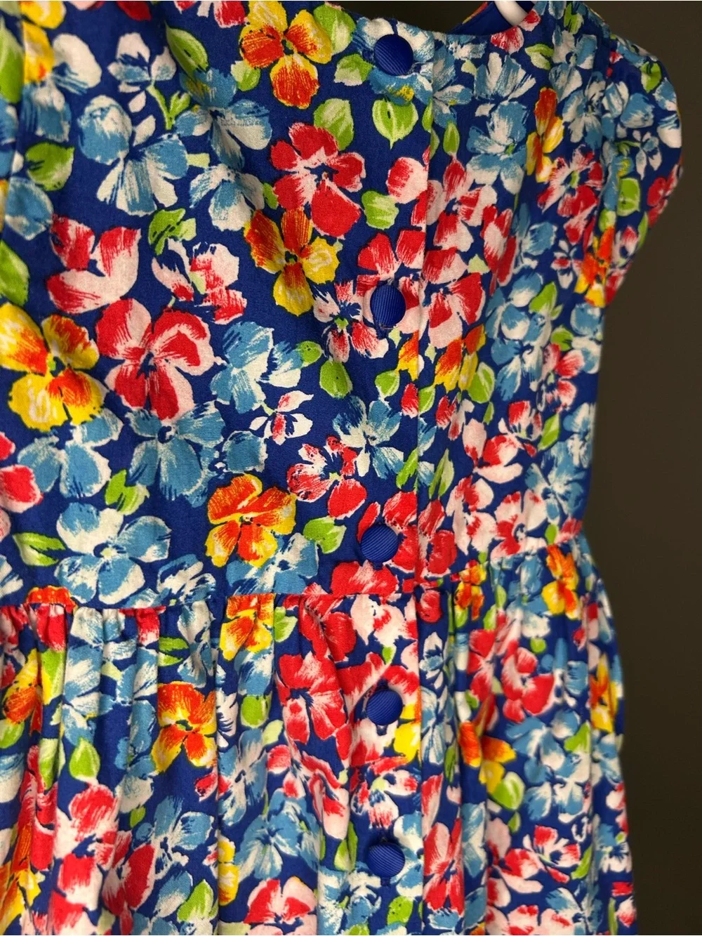 Ralph Lauren Girls Multi Colored Floral Dress with Matching Bloomers  18 Months